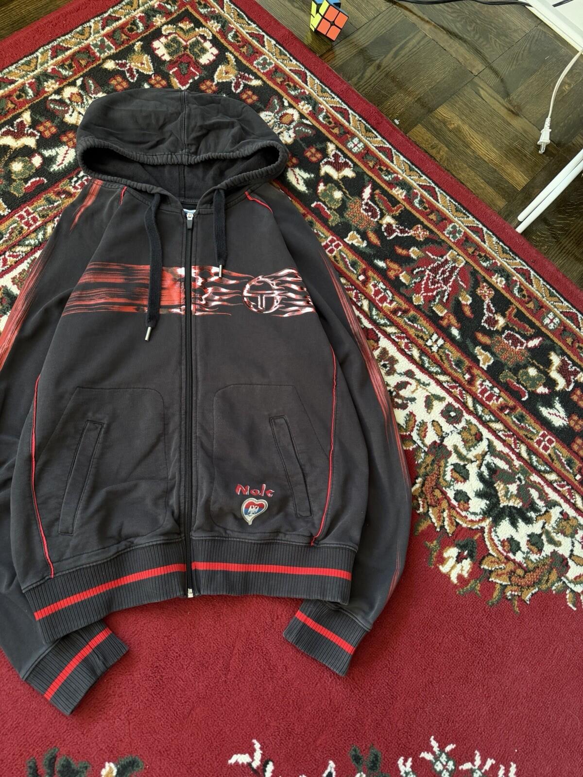 Sergio Tacchini Novak Djokovic Tennis Zip Up Track Jacket Nola Serbia Y2K Sweate