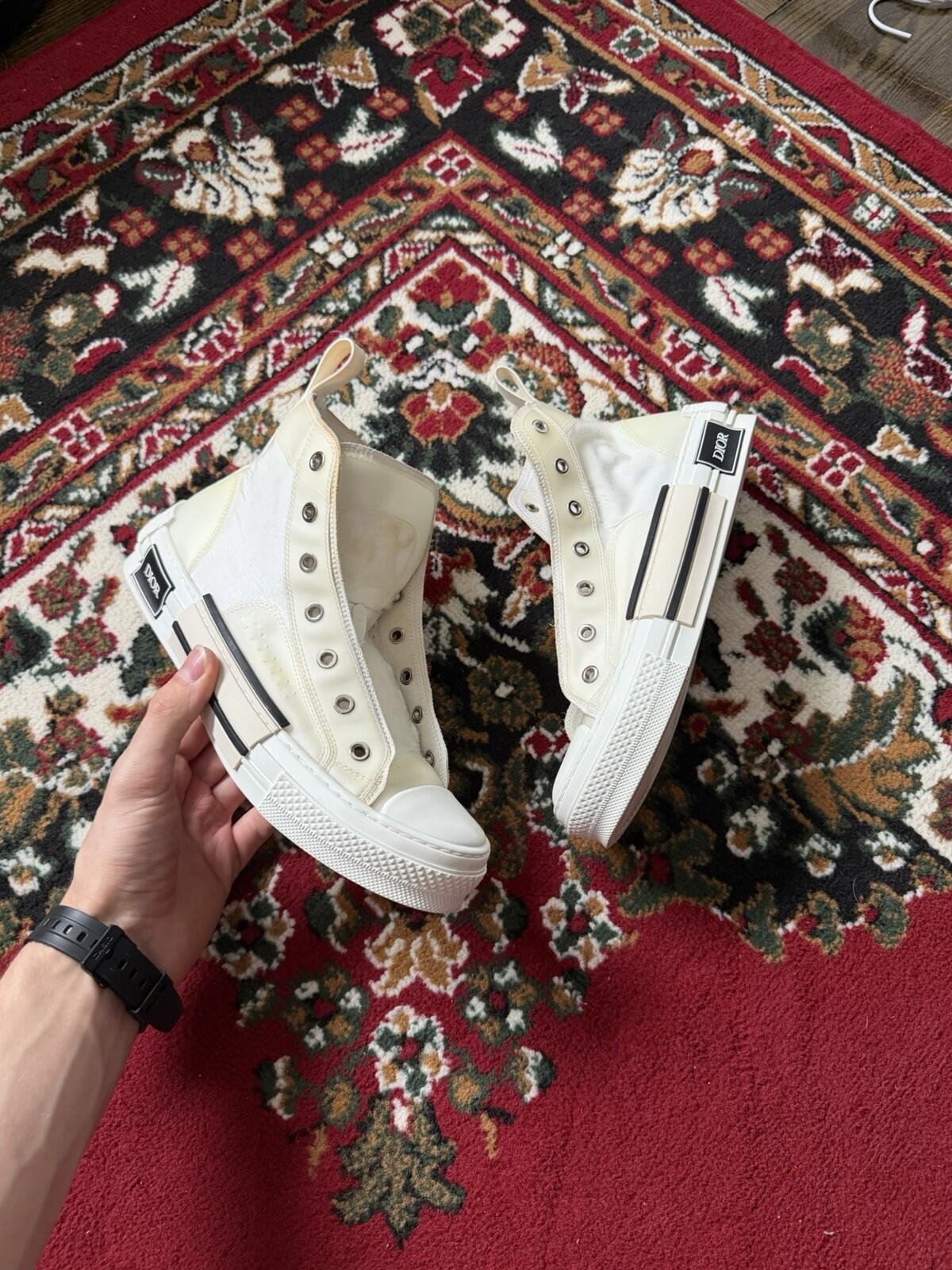 Dior B23 High Top Sneaker White Size 39 1/2