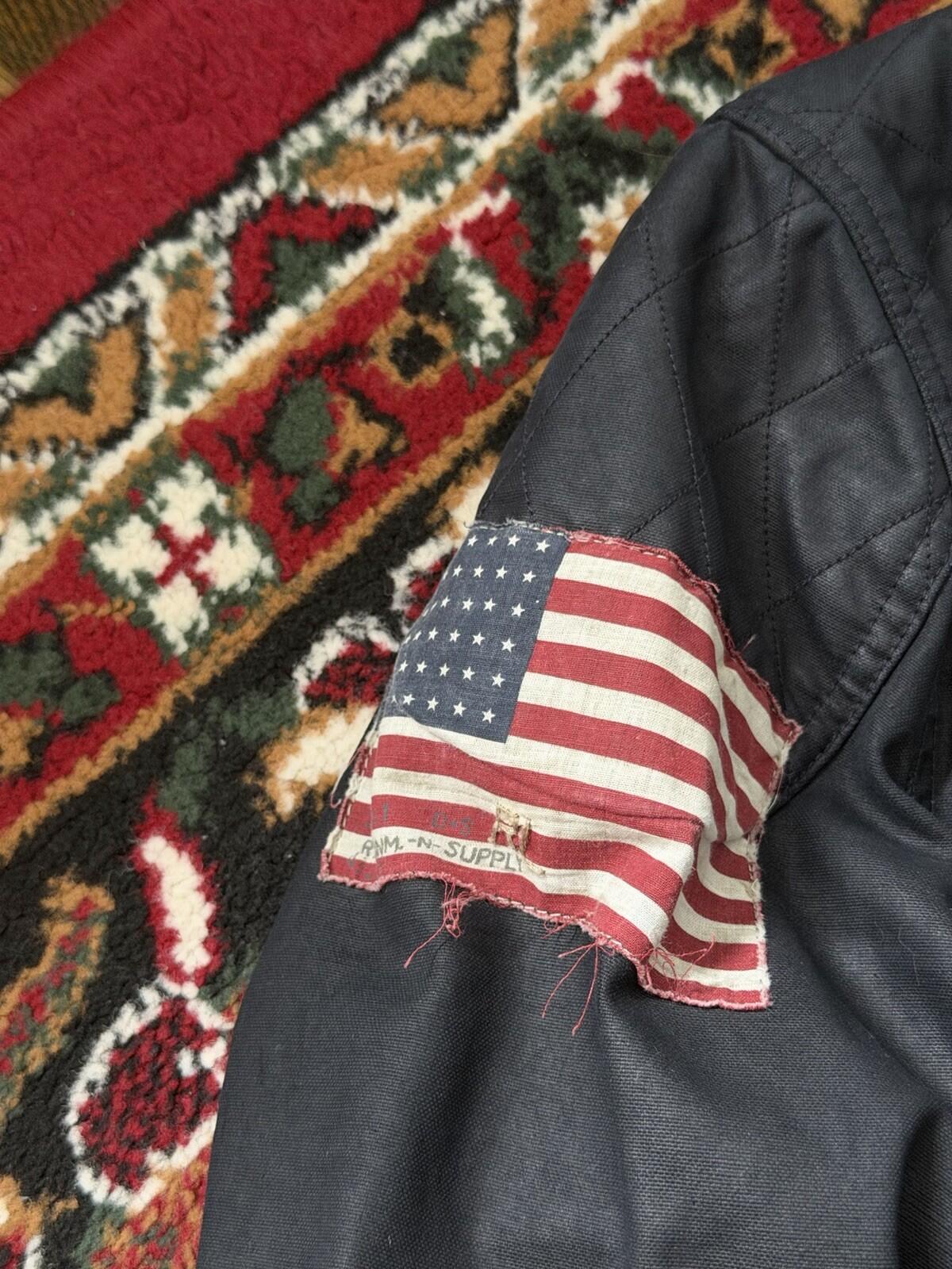 Polo Ralph Lauren Denim & Supply Waxed Cotton Black Jacket