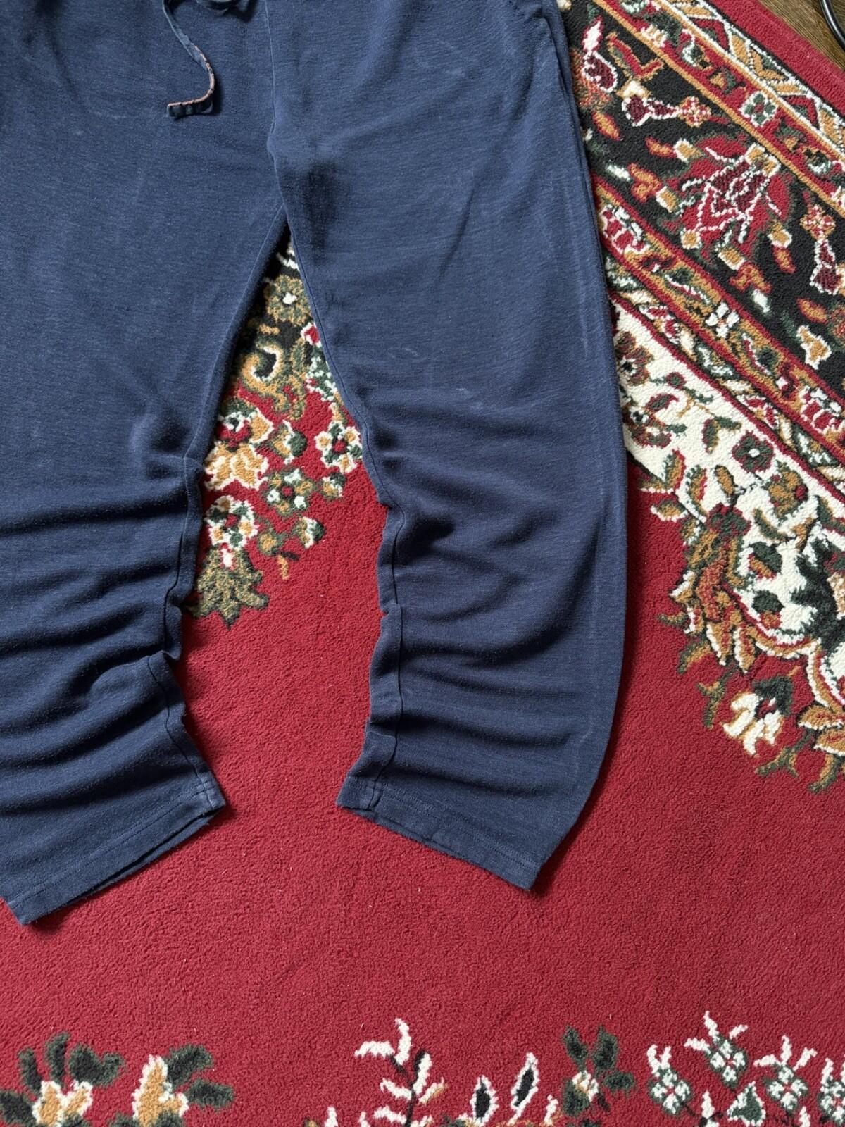 Loro Piana Tapered Linen Joggers Sweatpants Pants Blue Sz XL