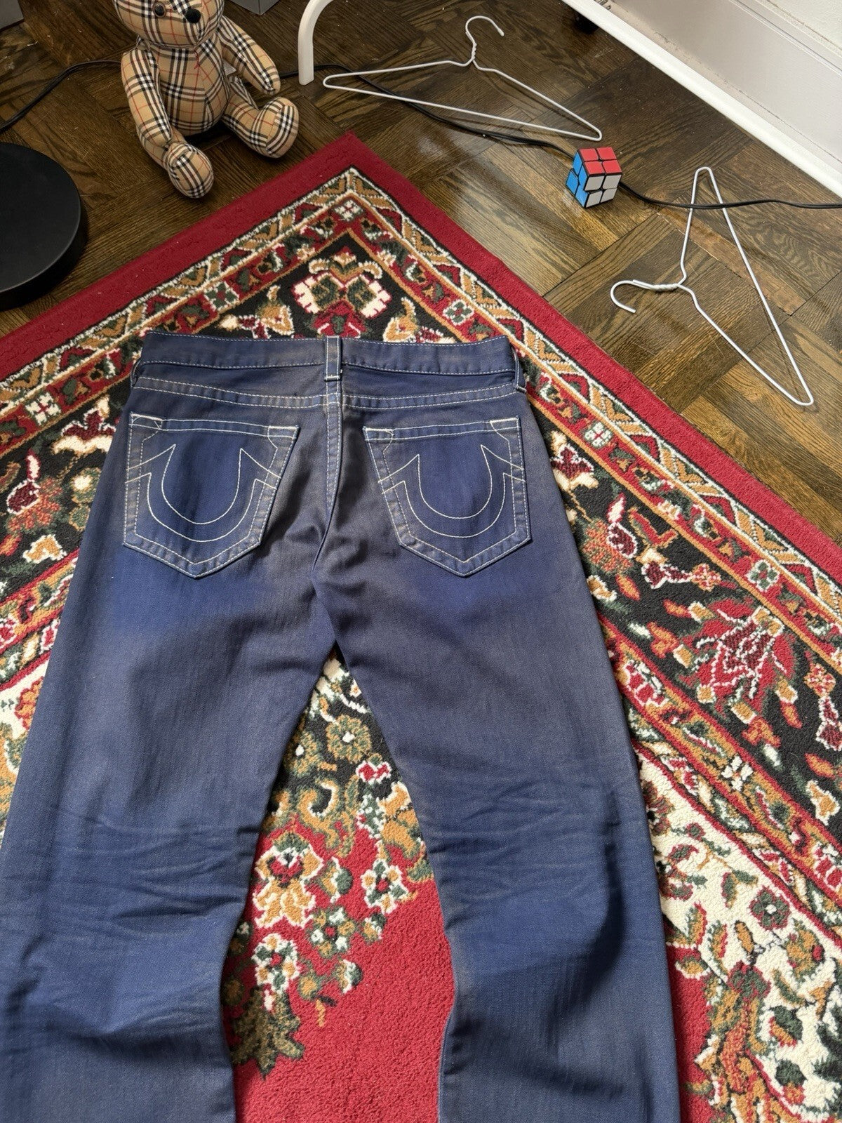 Vintage True Religion Jackson Pants Men Size 32 Blue 90s Y2K