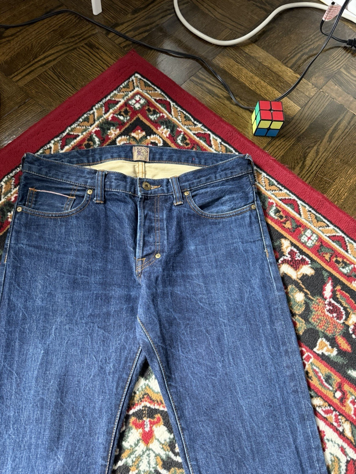 PRPS Selvedge Denim Jeans Janpanese Distressed Cotton Men's 33