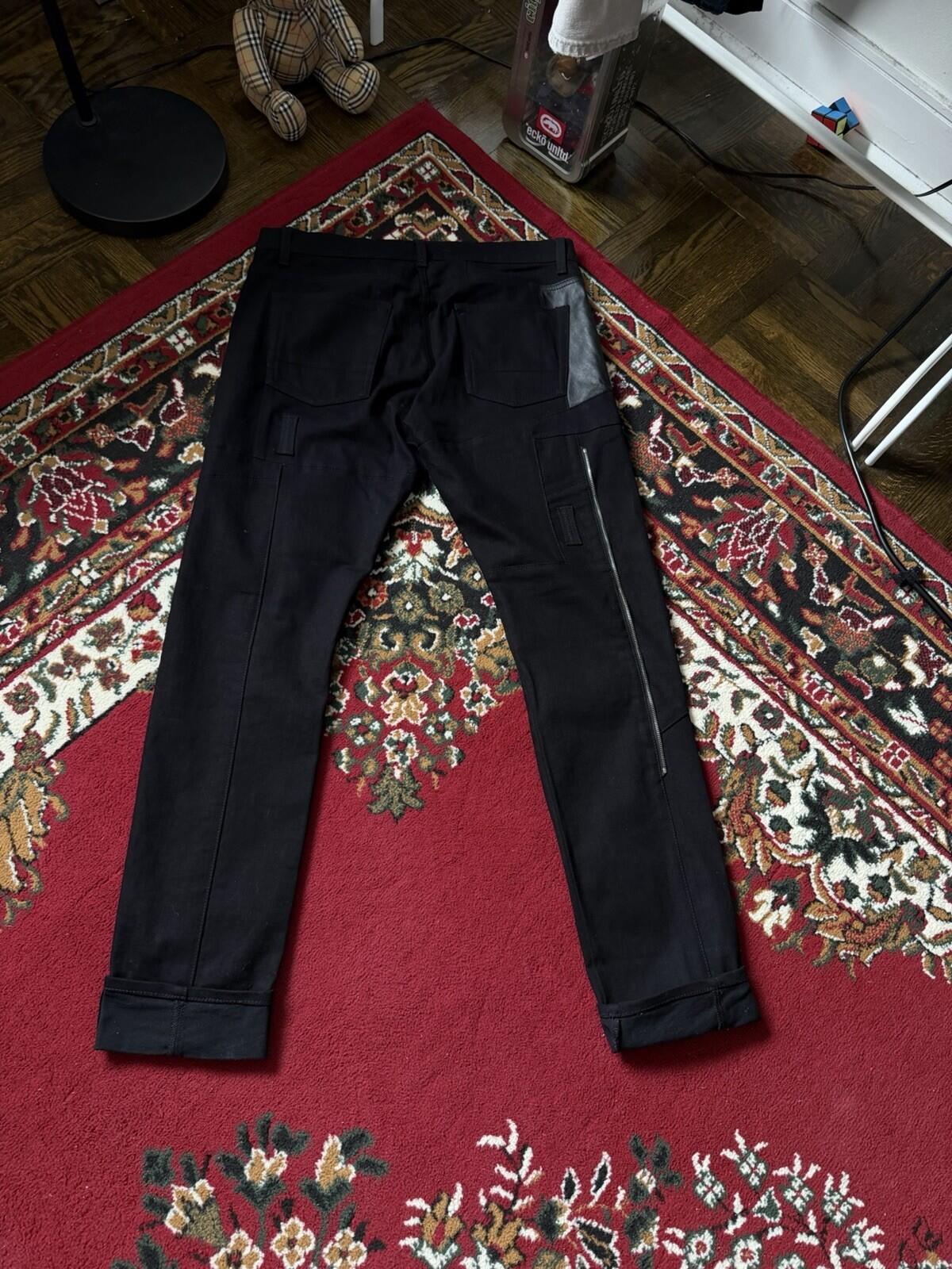 Alexander McQueen All Over Zip Black Slim Jeans - EU 52 Denim Pants