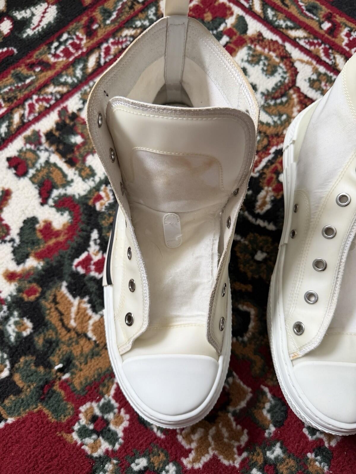 Dior B23 High Top Sneaker White Size 39 1/2