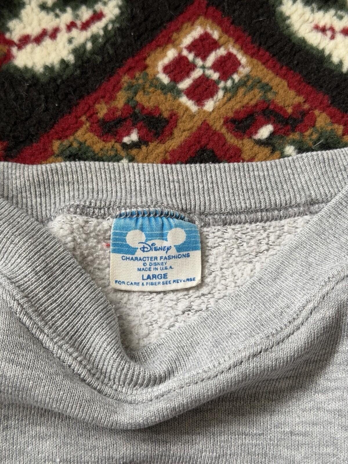 Vintage Mickey Mouse Disney Crewneck Sweatshirt 80s Made In USA L
