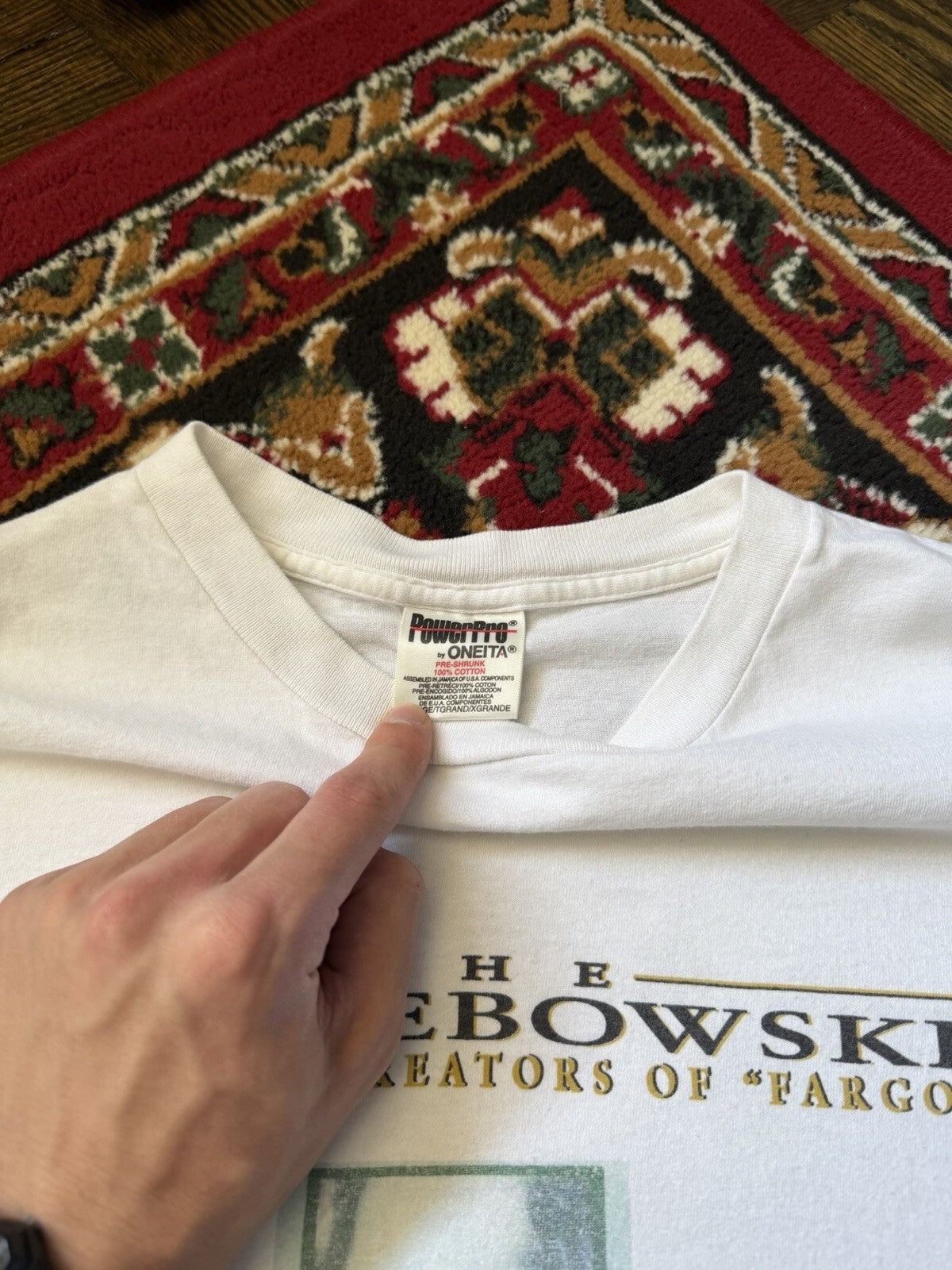 THE BIG LEBOWSKI Dude (1998) Vintage Promo T-Shirt Extremely Rare XL 90s
