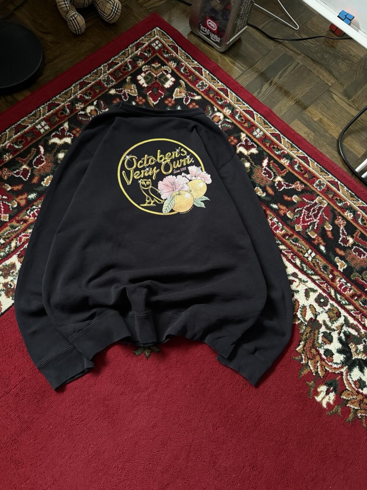 Octobers Very Own OG Solid Gold Owl Sweatshirt Drake OVO Size L