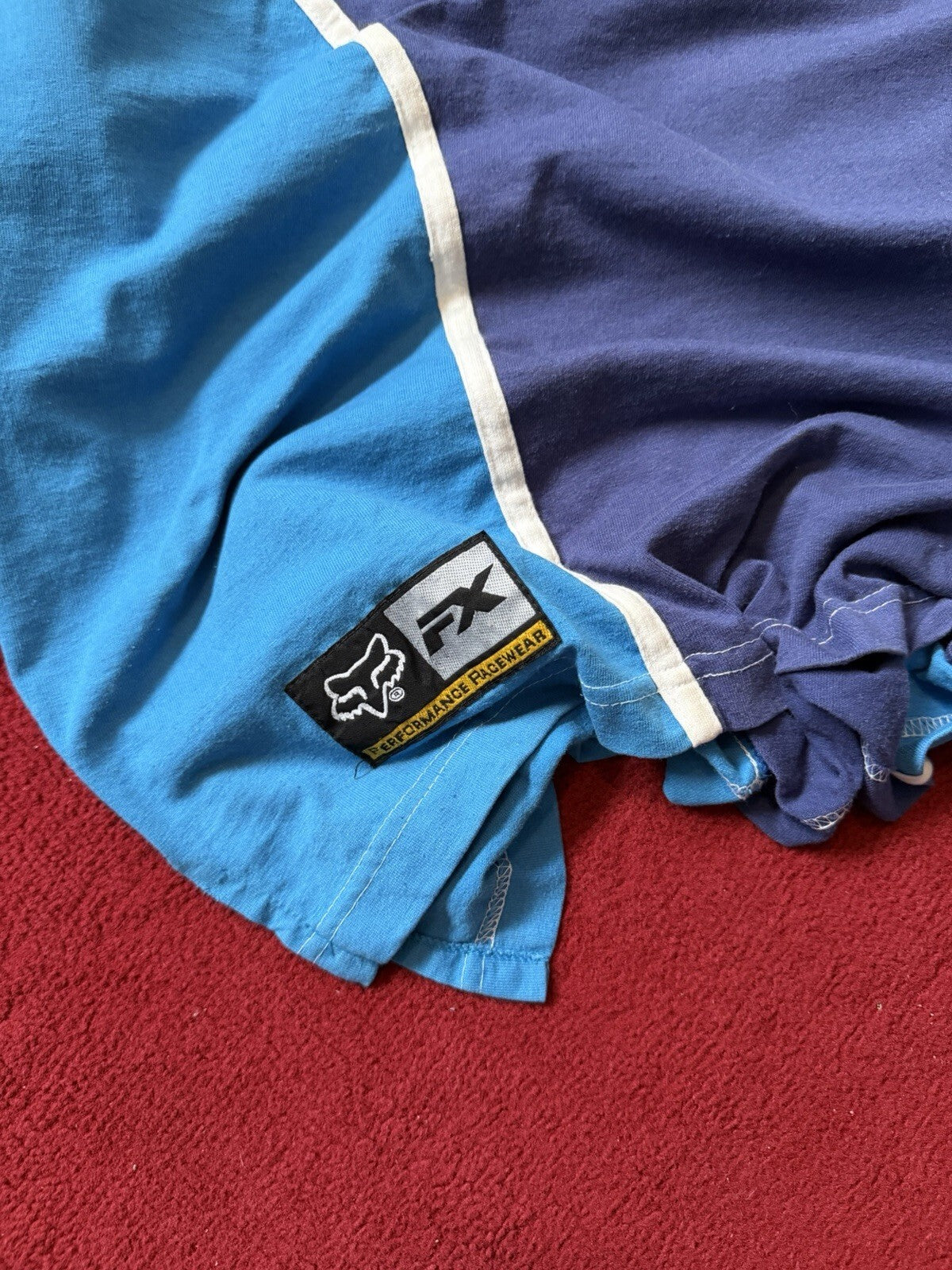 90s Vintage Fox Aero Racing Long Sleeve Shirt Sweater Sleeve Logos Size L USA