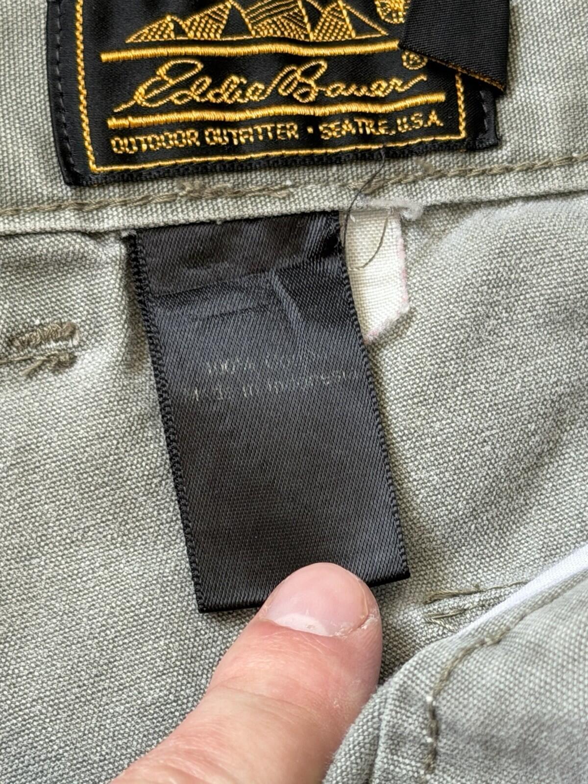 90s Eddie Bauer Vintage Convertible Zip Off Pants Men's 34/32 Hunting Hiking