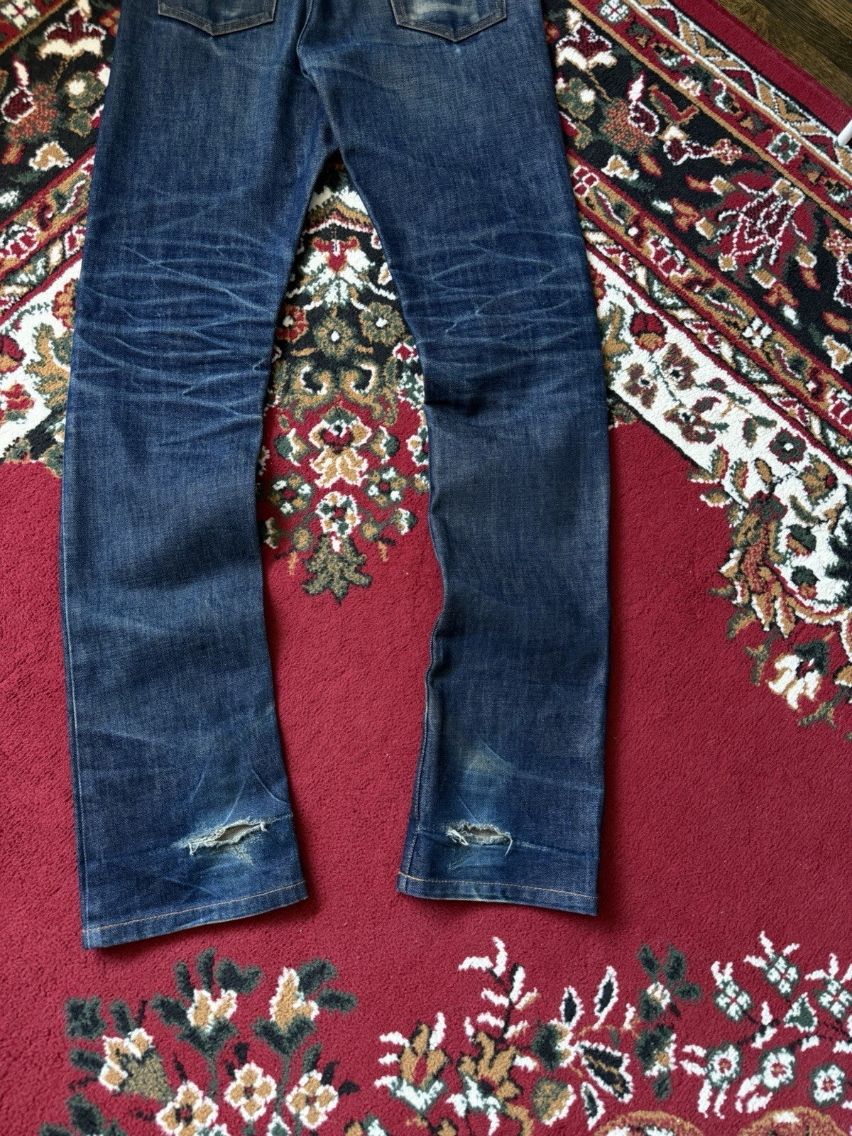 A.P.C. Rue De Fleurus Distressed Paris New Cure Men’s Straight Leg Raw Jeans APC