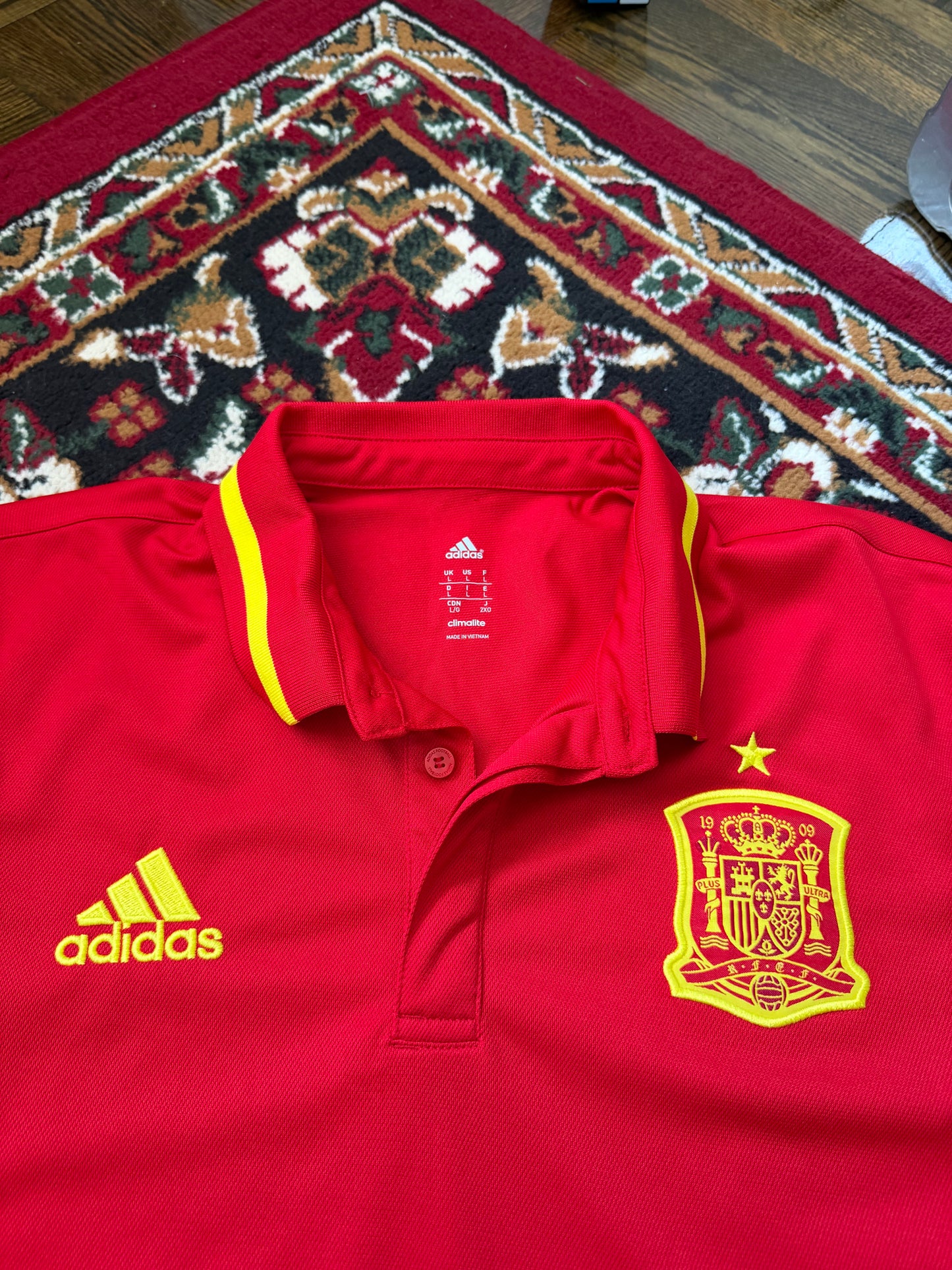 Spain Adidas Football / Soccer Jersey Red