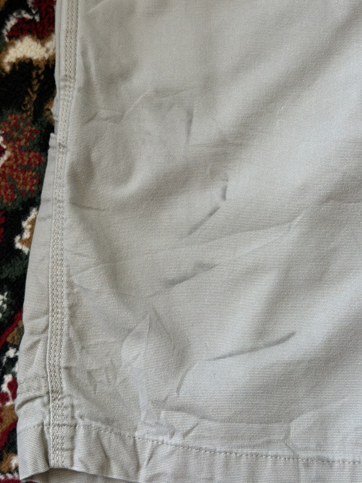 Carhartt Relaxed Fit Carpenter Baggy Shorts Men's Beige Size 36 Men's