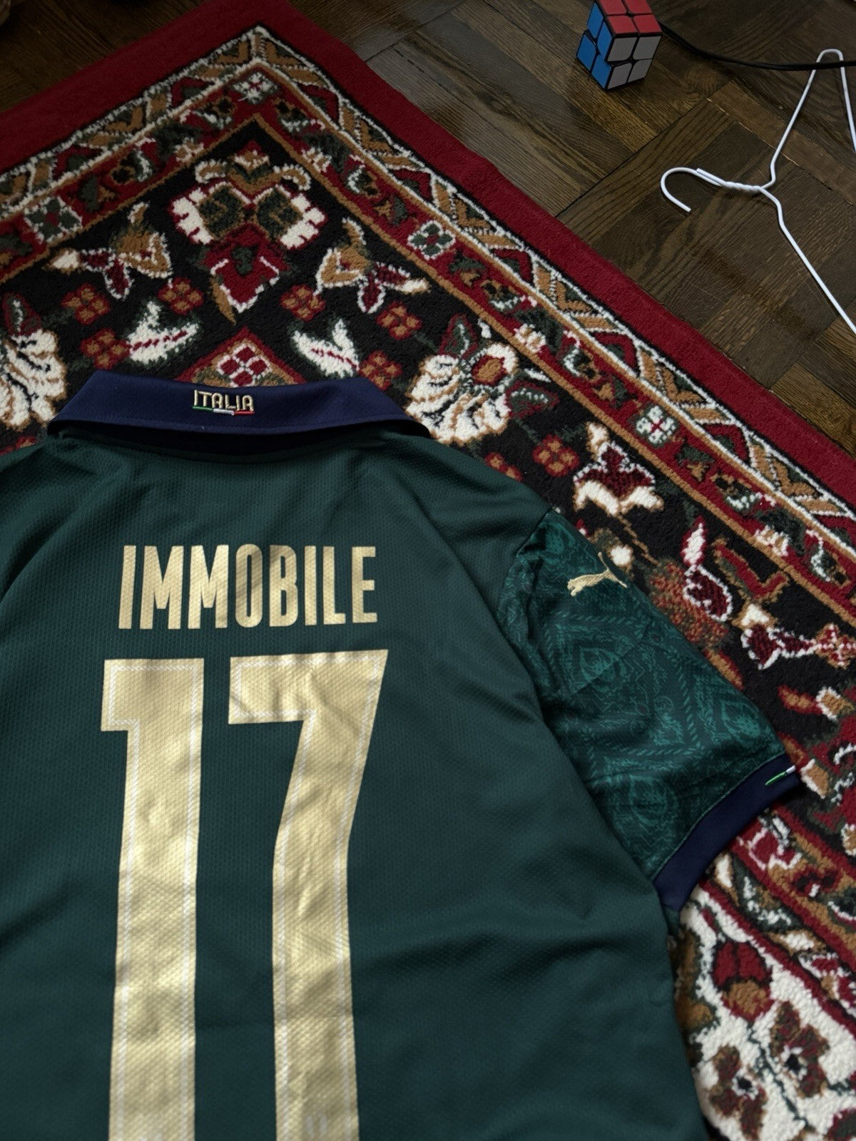 2019-20 Puma Italy Football T-Shirt Ciro Immobile #17 Size L