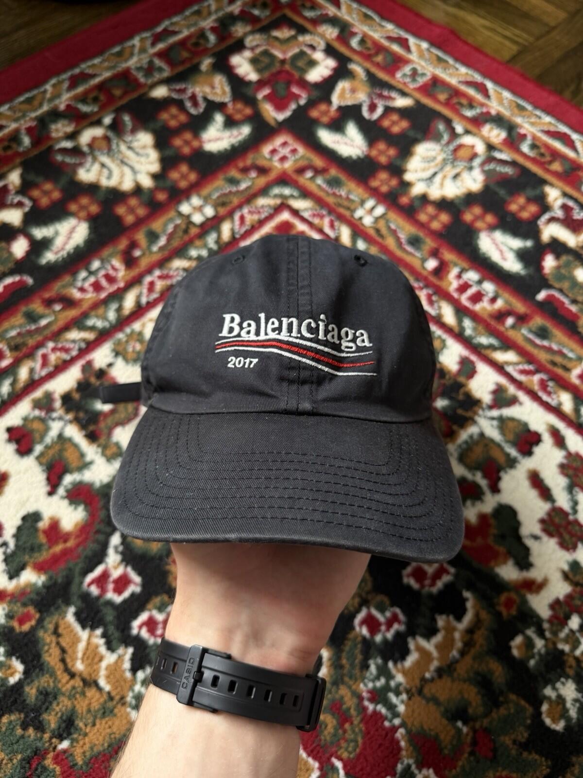 Balenciaga Political Campaign SS17 Baseball Cap OS Navy Blue