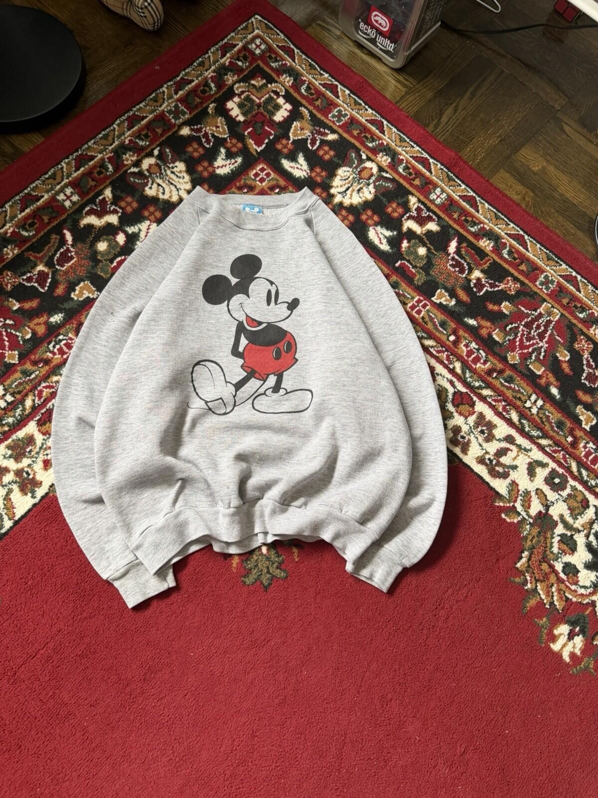 Vintage Mickey Mouse Disney Crewneck Sweatshirt 80s Made In USA L