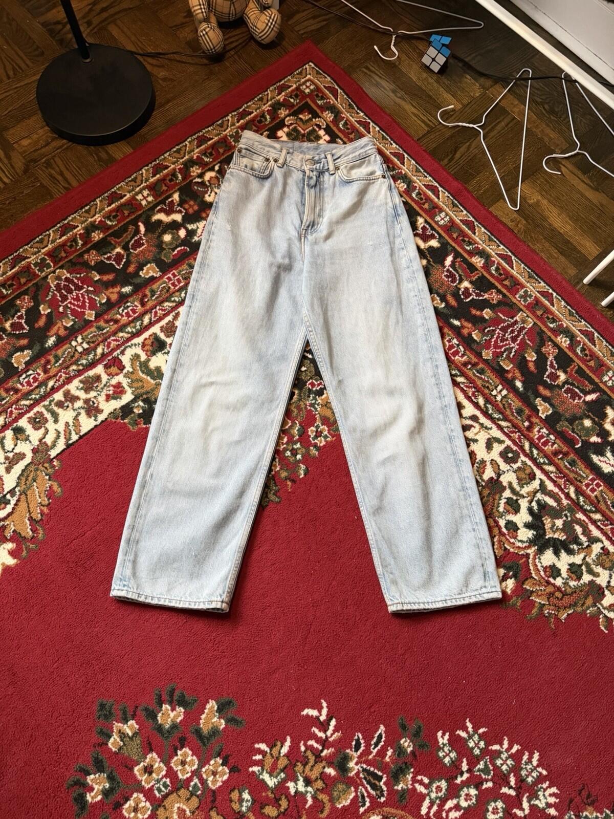 Acne Studios Relaxed Fit Jeans Mid Blue Size 25/30 Straight Leg