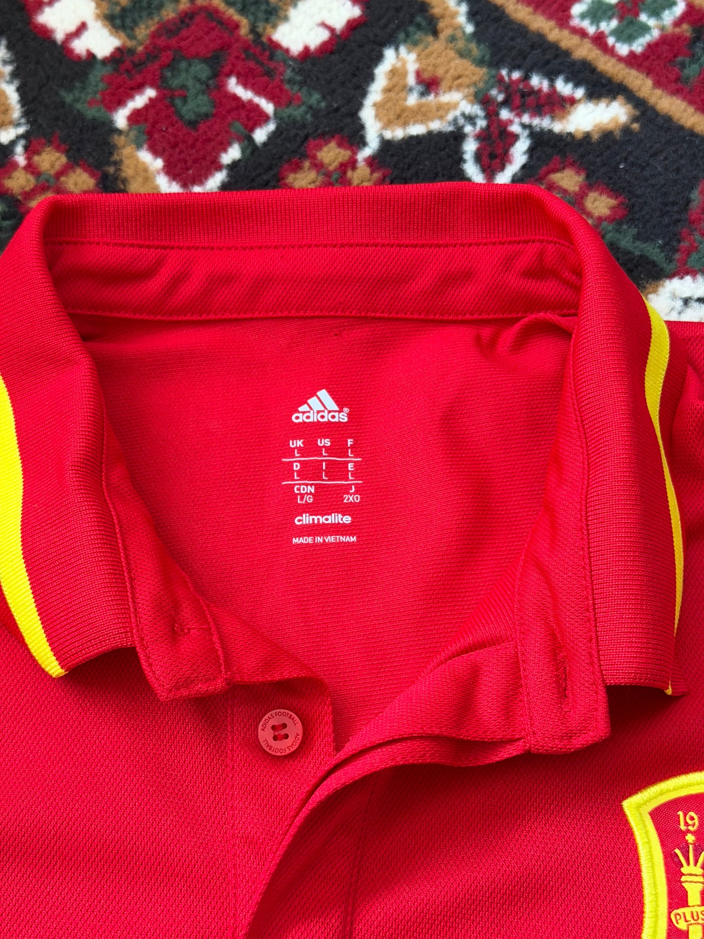 Spain Adidas Football / Soccer Jersey Red