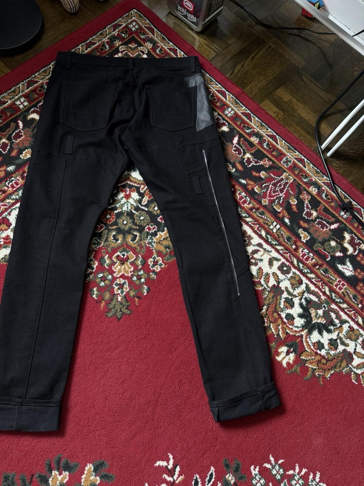 Alexander McQueen All Over Zip Black Slim Jeans - EU 52 Denim Pants
