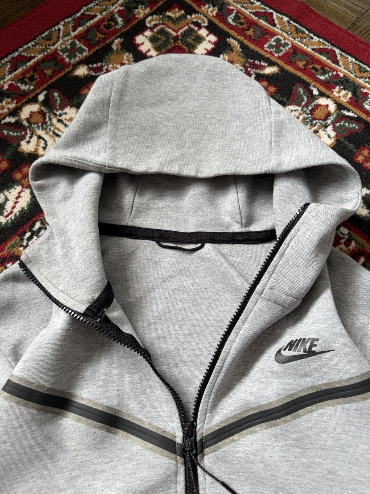 Nike Tech Fleece Zip Hoodie Mens Large Full Zip Sweatshirt CU4489-063