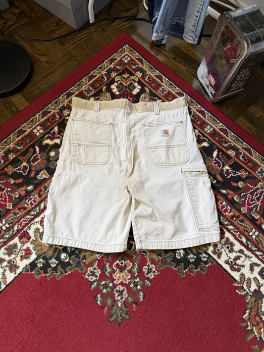 Carhartt Relaxed Fit Carpenter Baggy Shorts Men's Beige