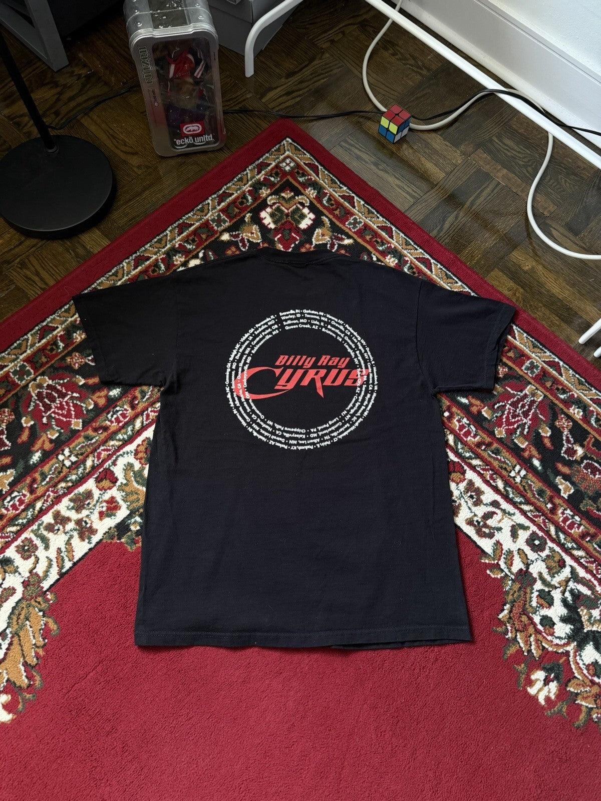 Vintage Billy Ray Cyrus 2001 Tour Black T-Shirt Mens Size Medium 00s