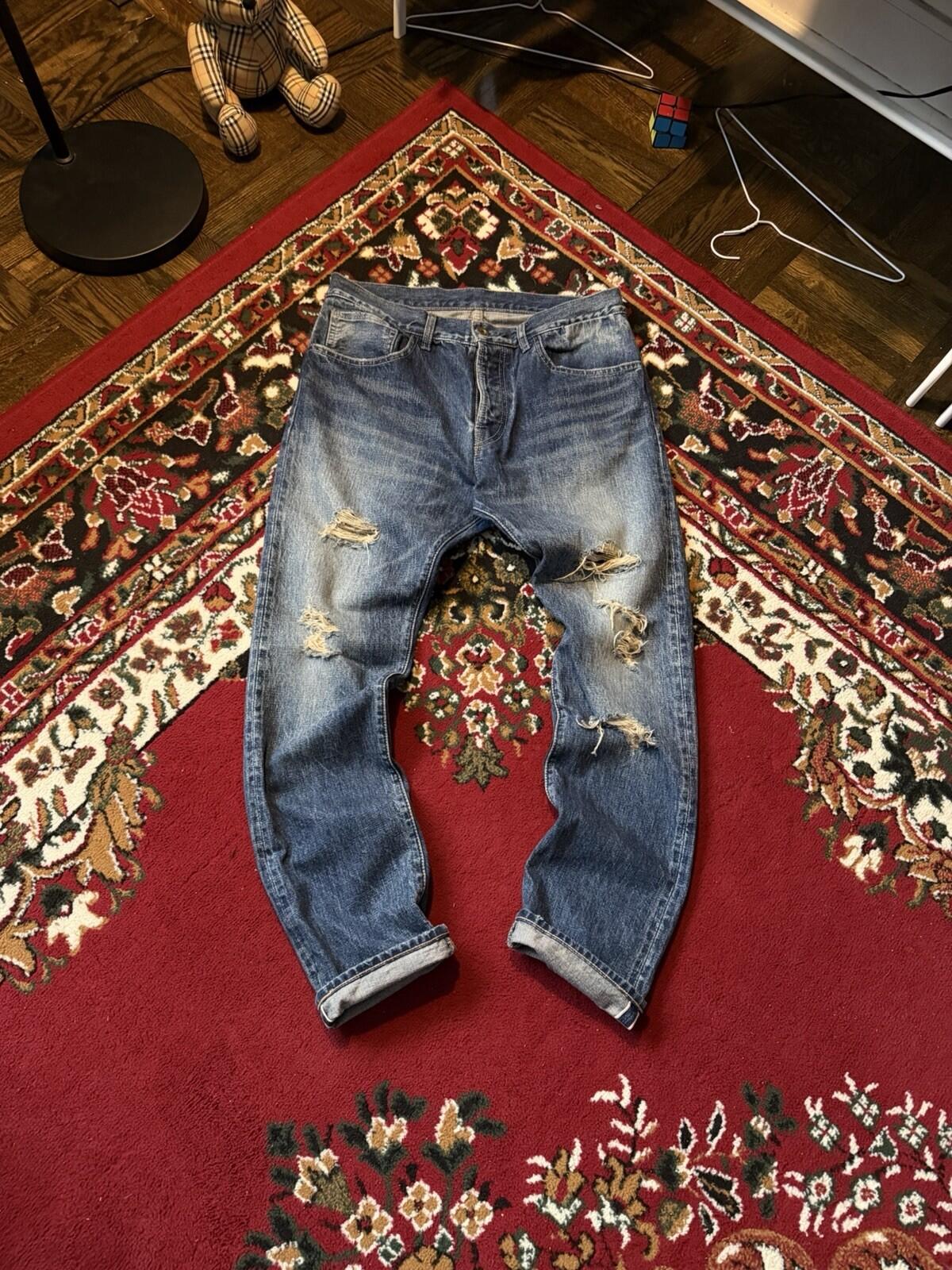 Clothsurgeon Selvedge Distressed Trashed Japanese Denim Jeans Made in Japan