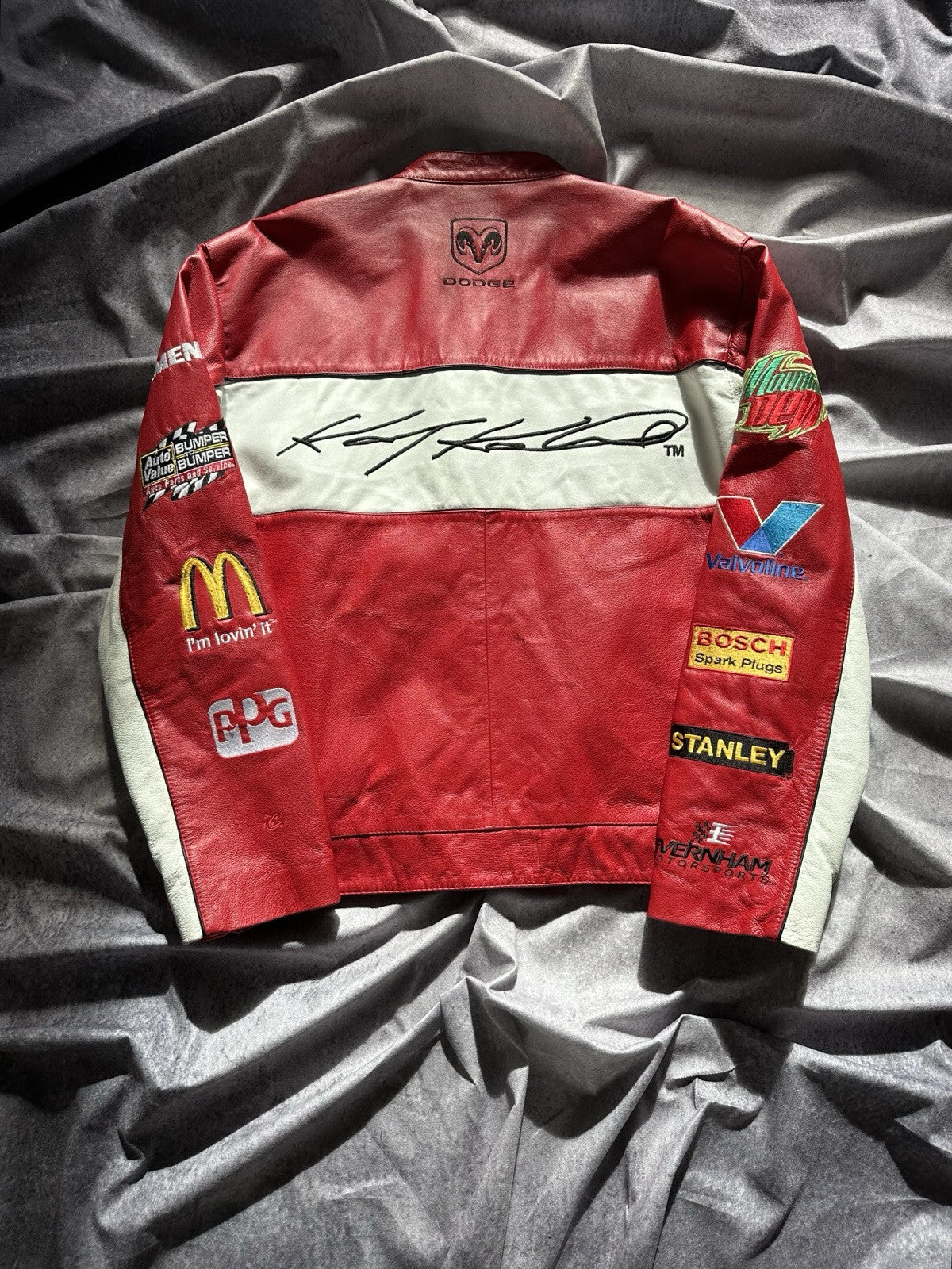 Vintage NASCAR Kasey Kahne Chase Authentic Dodge Racing Jacket Mens Size Large
