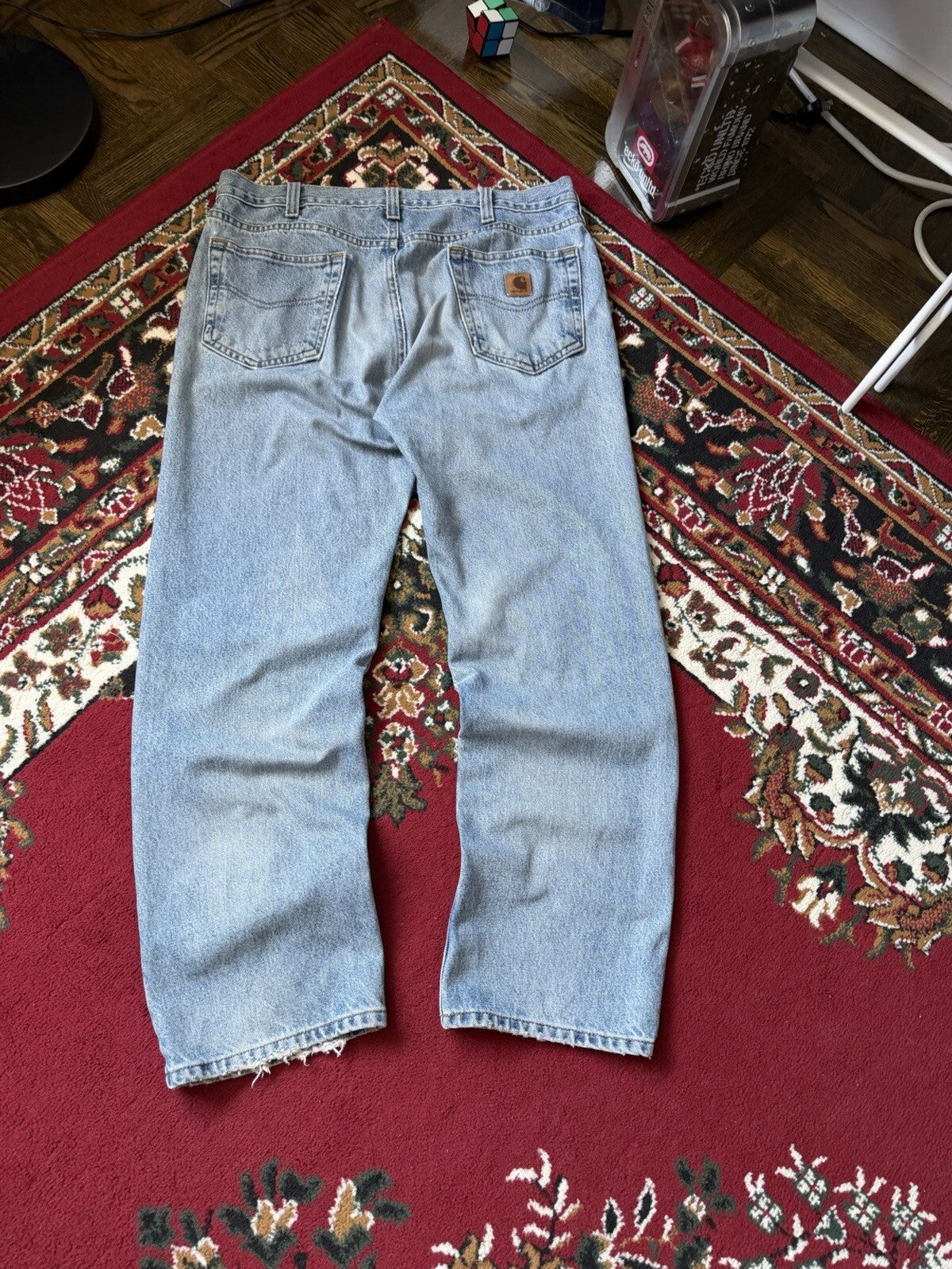 Vintage Carhartt Jeans Mens B480 DPS Denim Tradinional Fit Workwear
