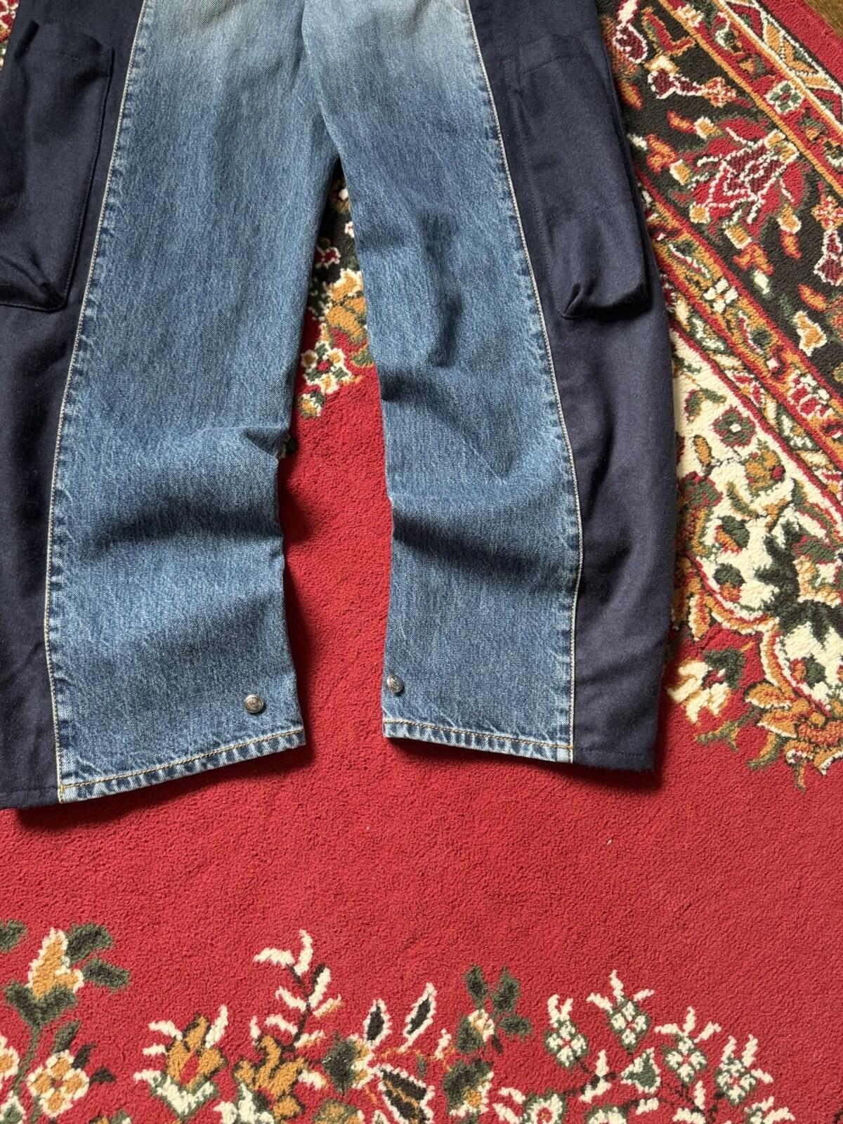 Alexander McQueen High Rise Media Mix Wool/Cotton Cargo Jeans