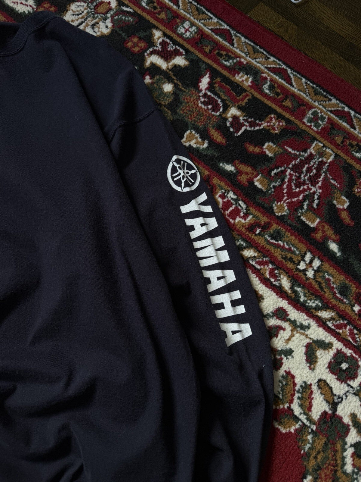 90s Yamaha Logo Long Sleeve T Shirt Motorcycle Racing XXL Y2K Vintage Fade
