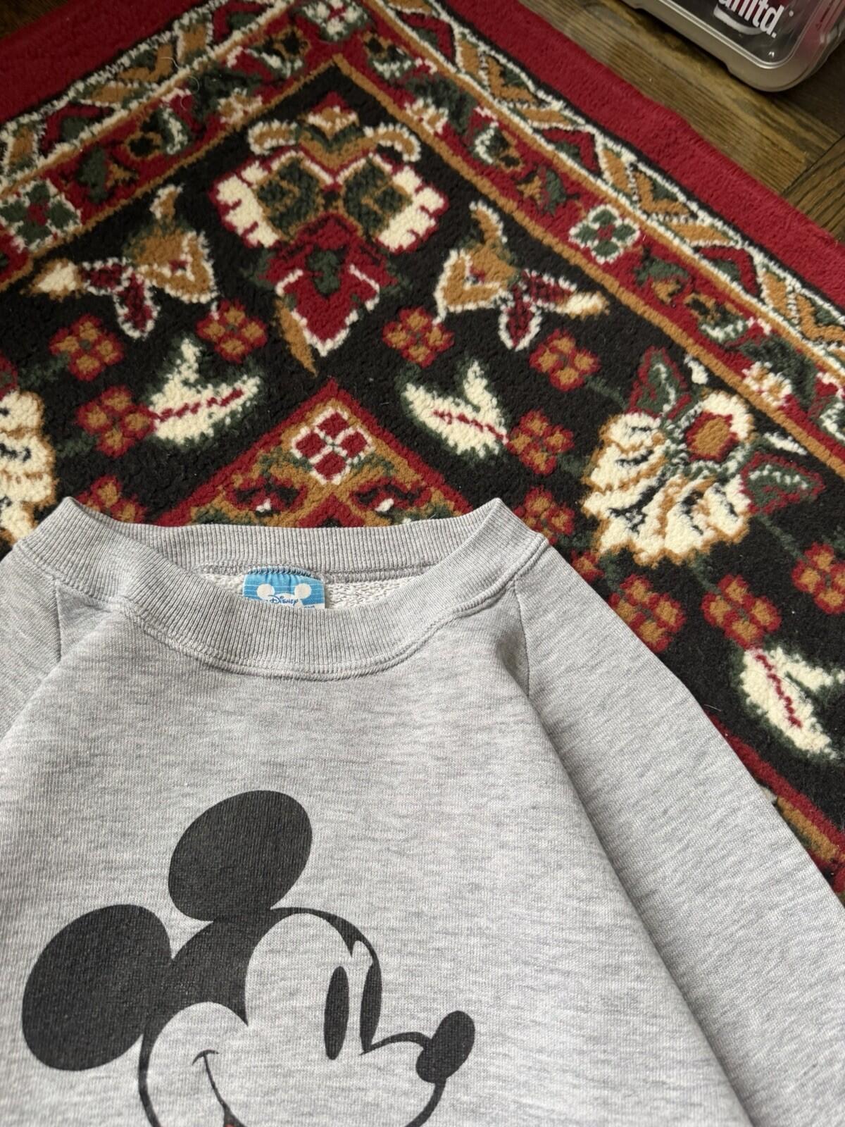 Vintage Mickey Mouse Disney Crewneck Sweatshirt 80s Made In USA L