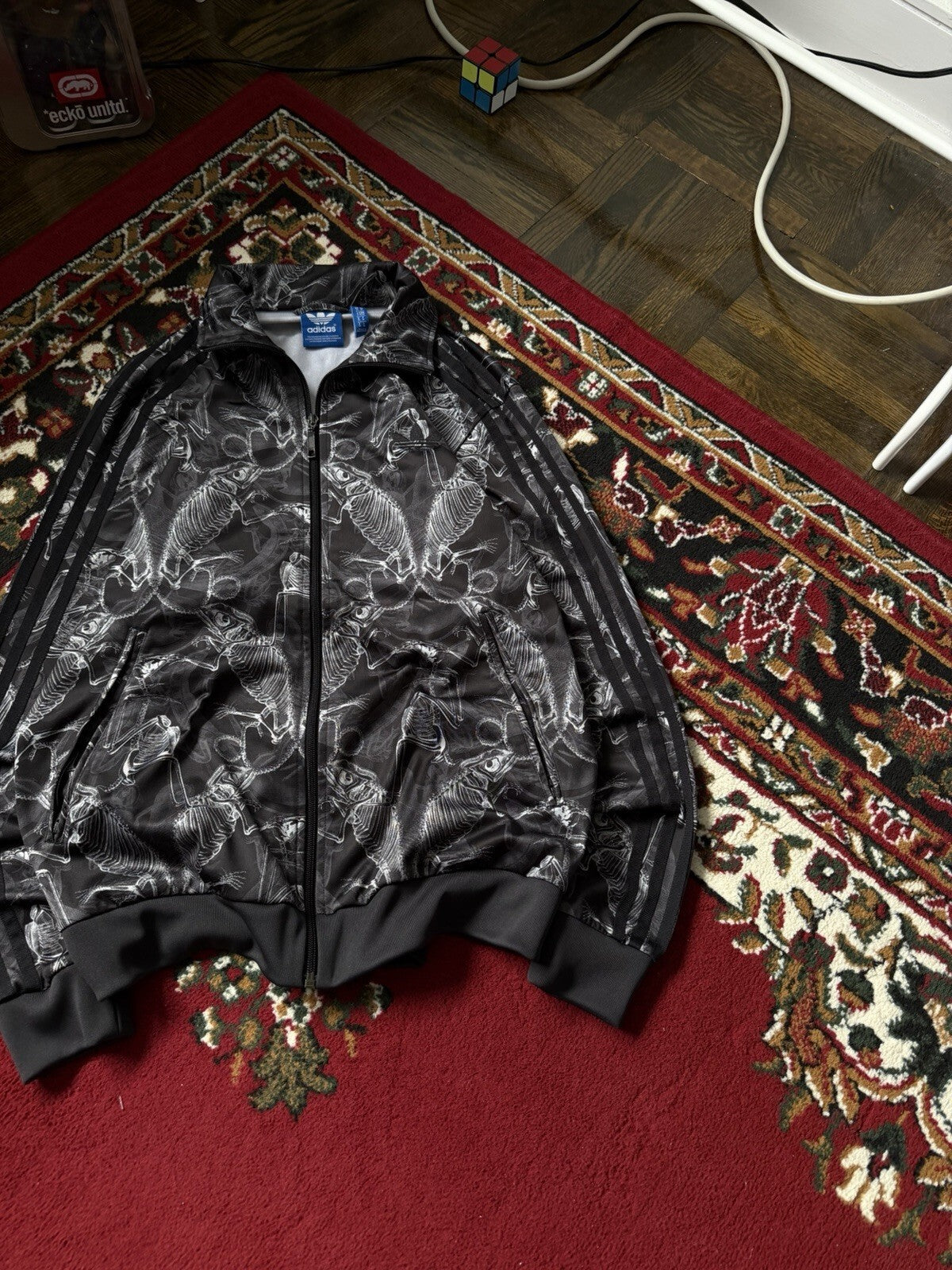 Adidas Originals x Carnovsky RGB Сhameleon X-ray Skeleton Track Jacket Size M
