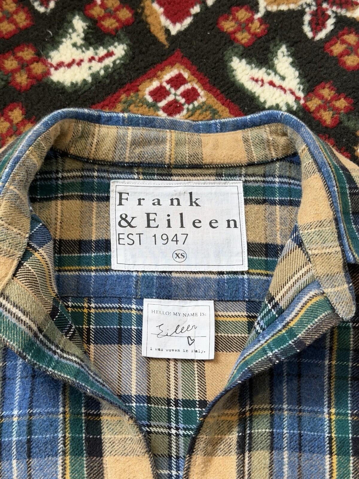 Frank and Eileen "Eileen" Italian Woven Flannel Plaid Button Down Shirt Womens