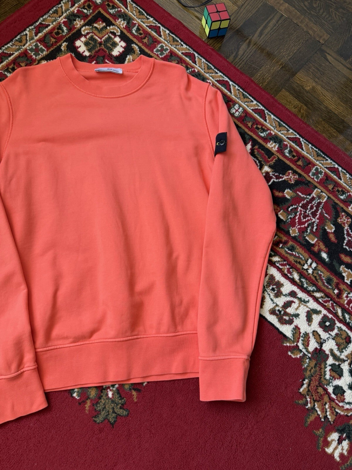 Stone Island Khaki Green Crewneck Sweatshirt Size M Genuine No Patch
