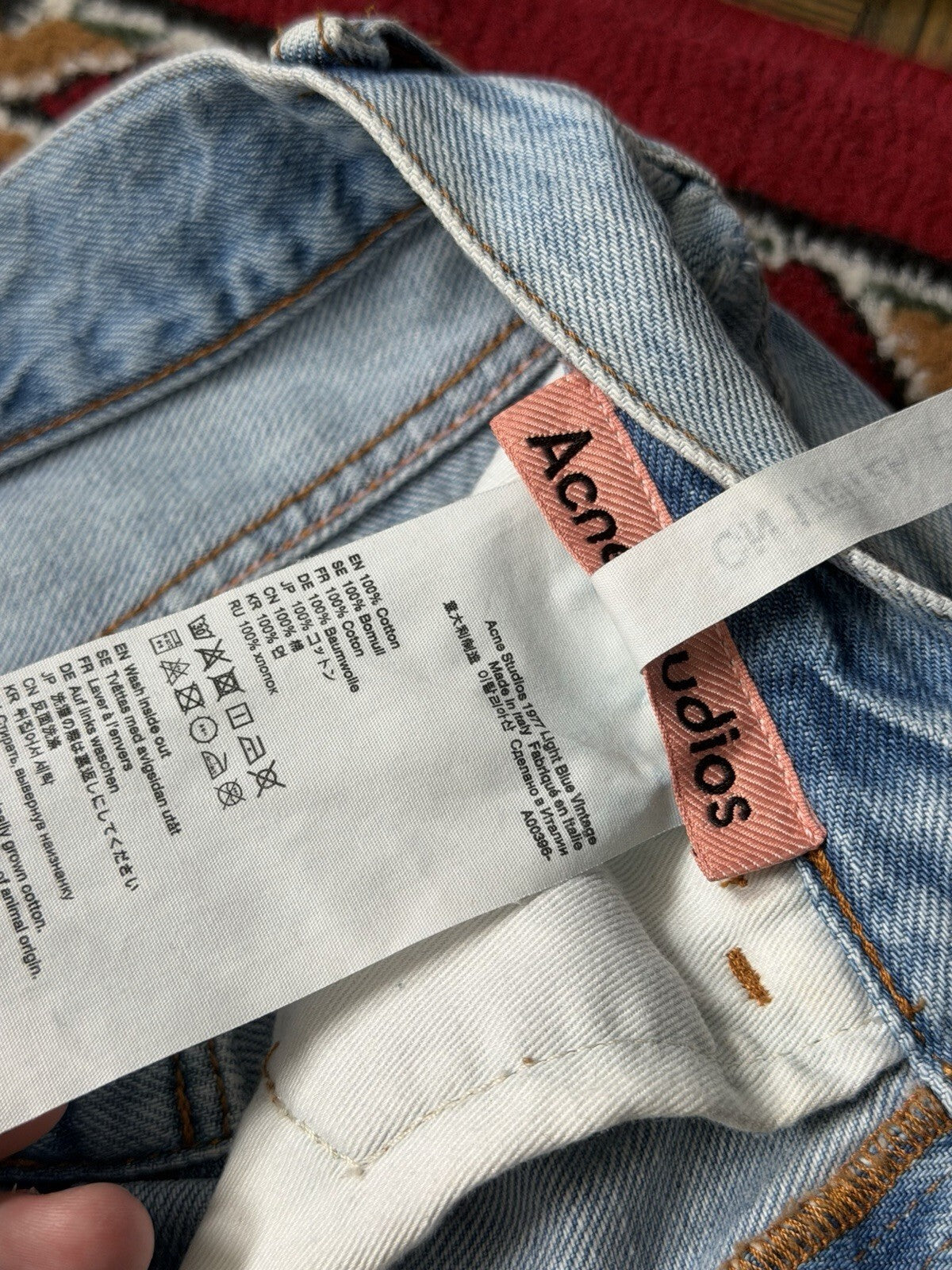 Acne Studios 1977 Light Blue Vintage Jeans Light Wash 29/32