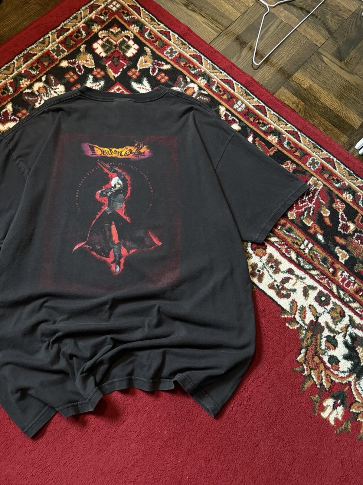 Devil May Cry 2 Shirt Men’s XL Black Capcom Gamer Vintage Promo 00s Video Games