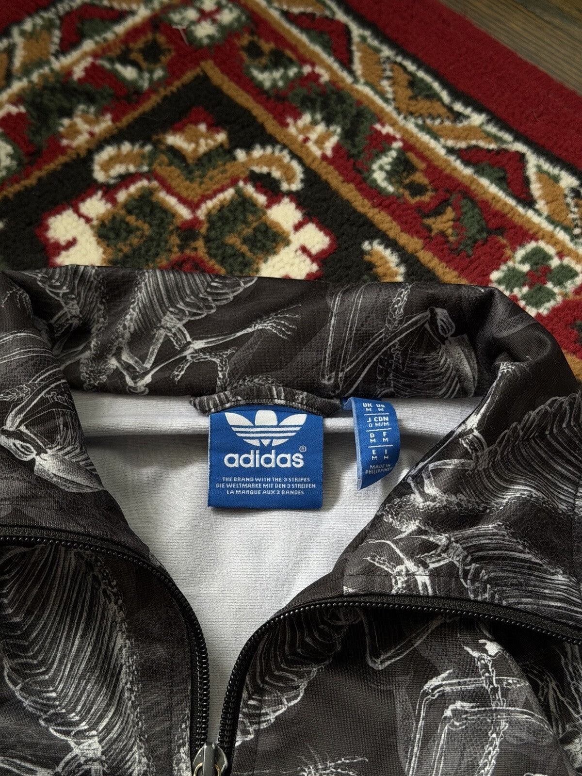 Adidas Originals x Carnovsky RGB Сhameleon X-ray Skeleton Track Jacket Size M