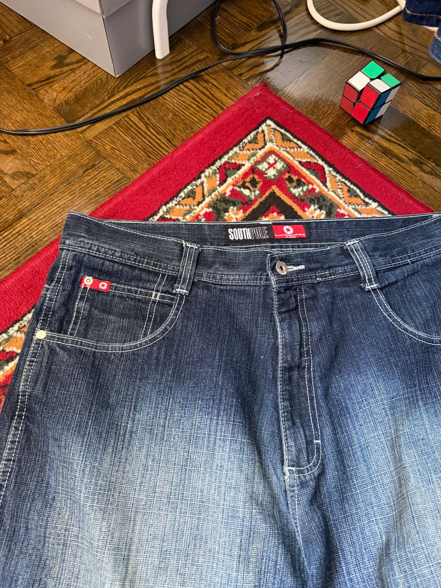 Y2K South Pole Washed Baggy Jeans