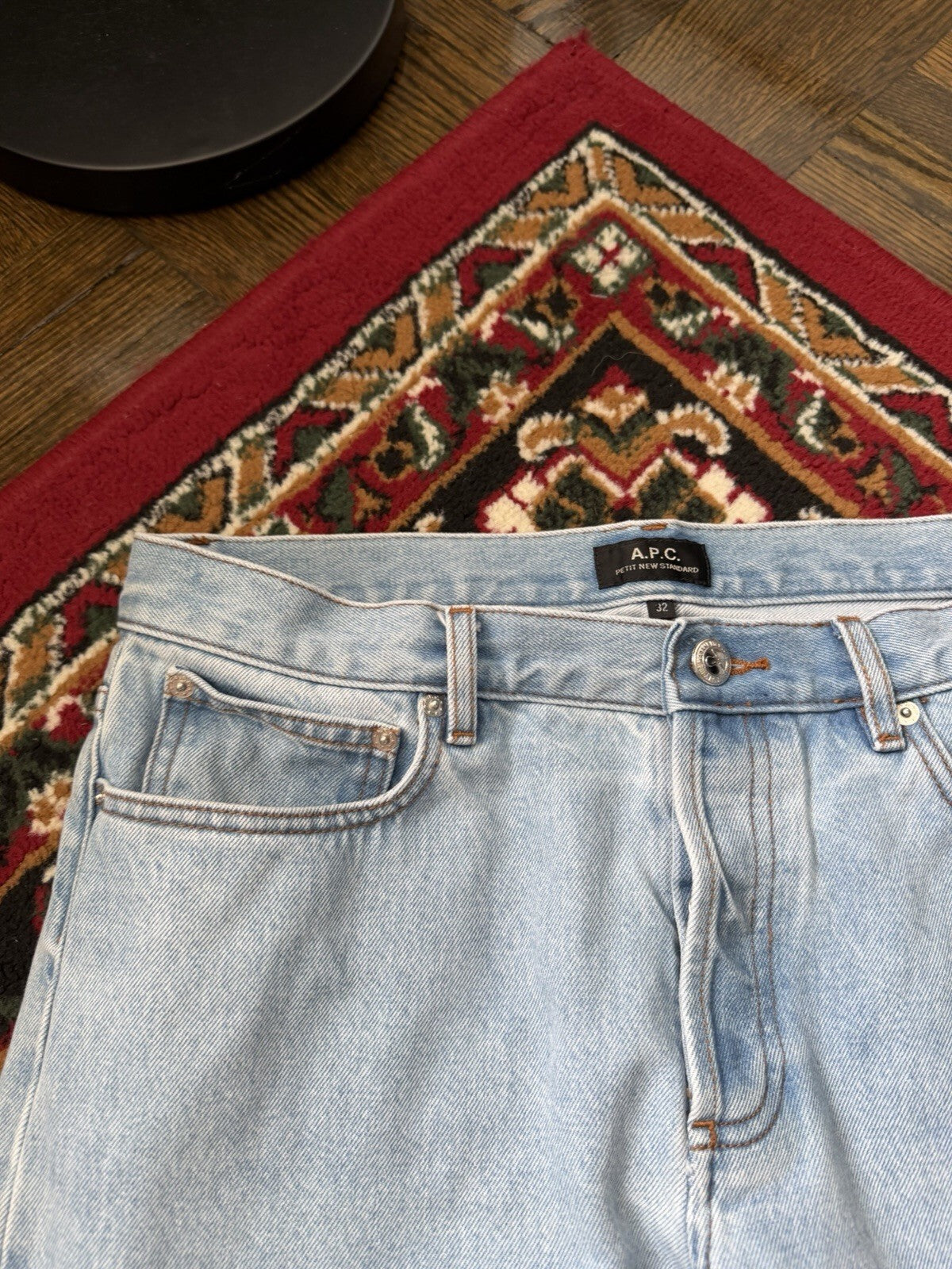 APC Petit New Standart Washed Blue Jeans Size 32 A.P.C Rue Madame Paris