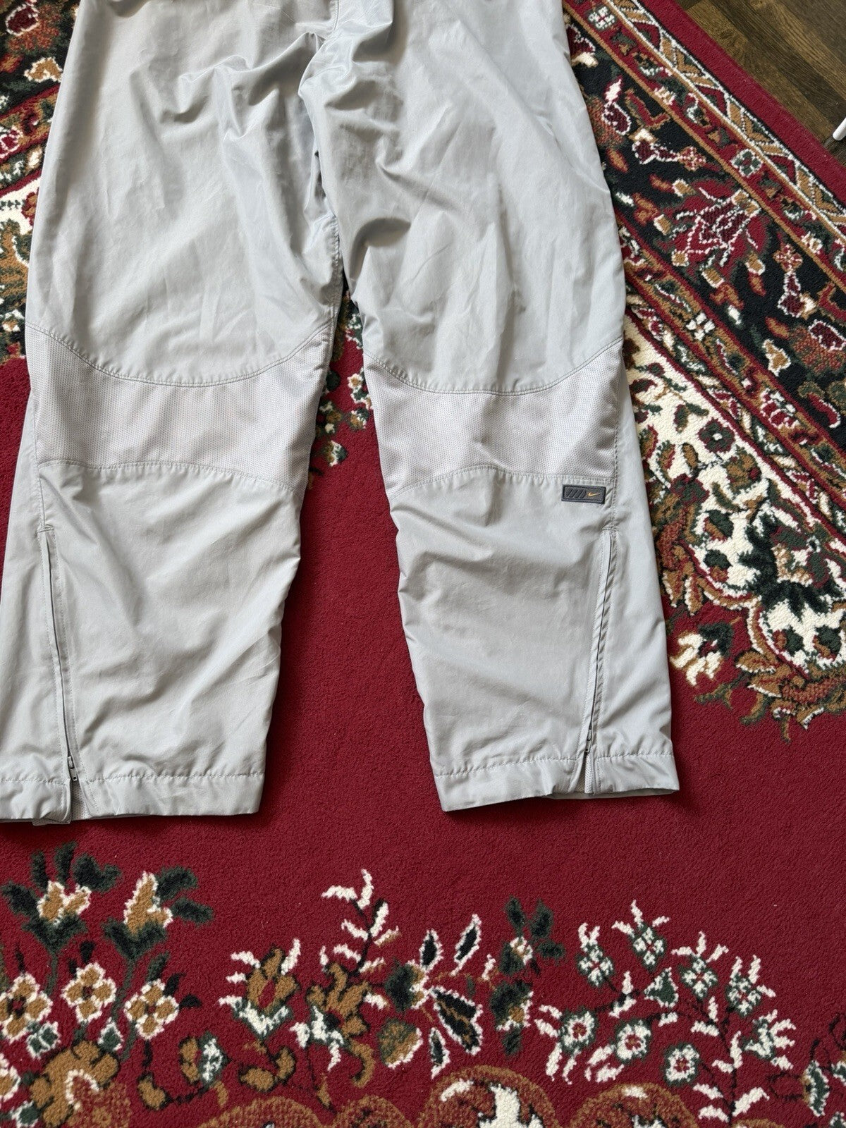 Y2K Nike Baggy Vintage Nylon Pants Gray Size L