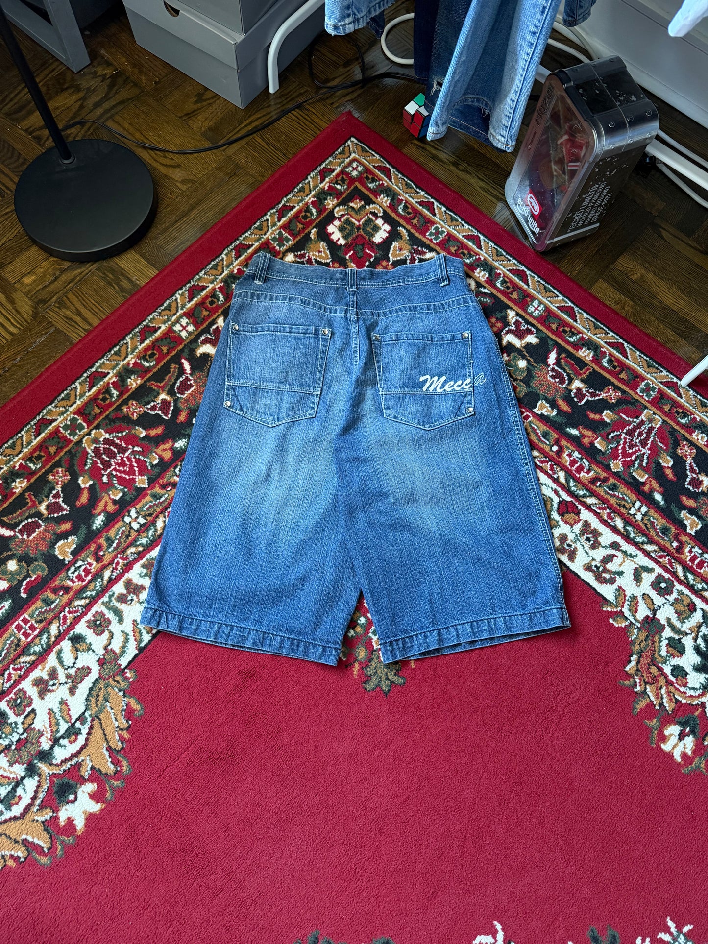 Y2K Baggy Mecca Denim Shorts - Jorts
