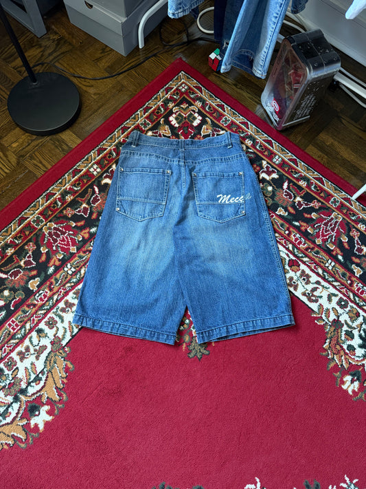 Y2K Baggy Mecca Denim Shorts - Jorts