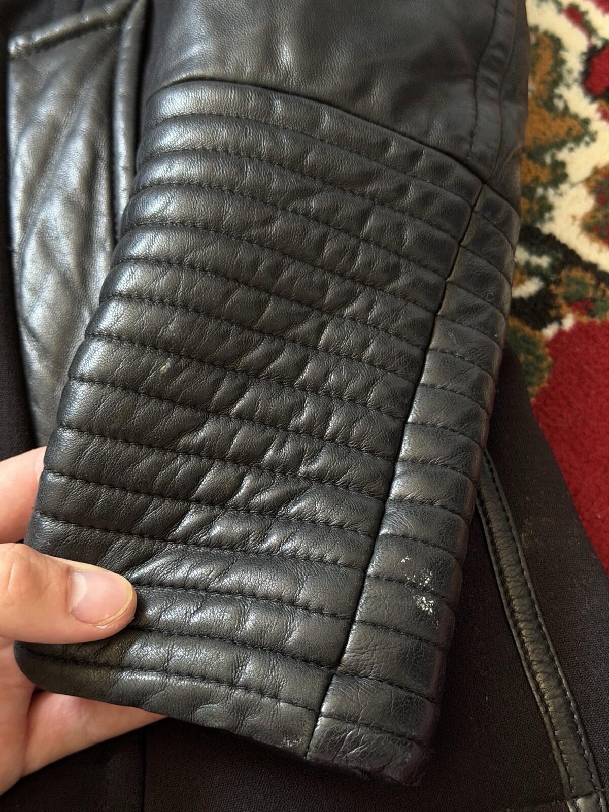 Rudsak Racoon Fur Leather Sleeves Women’s Fitted Down Coat Size S