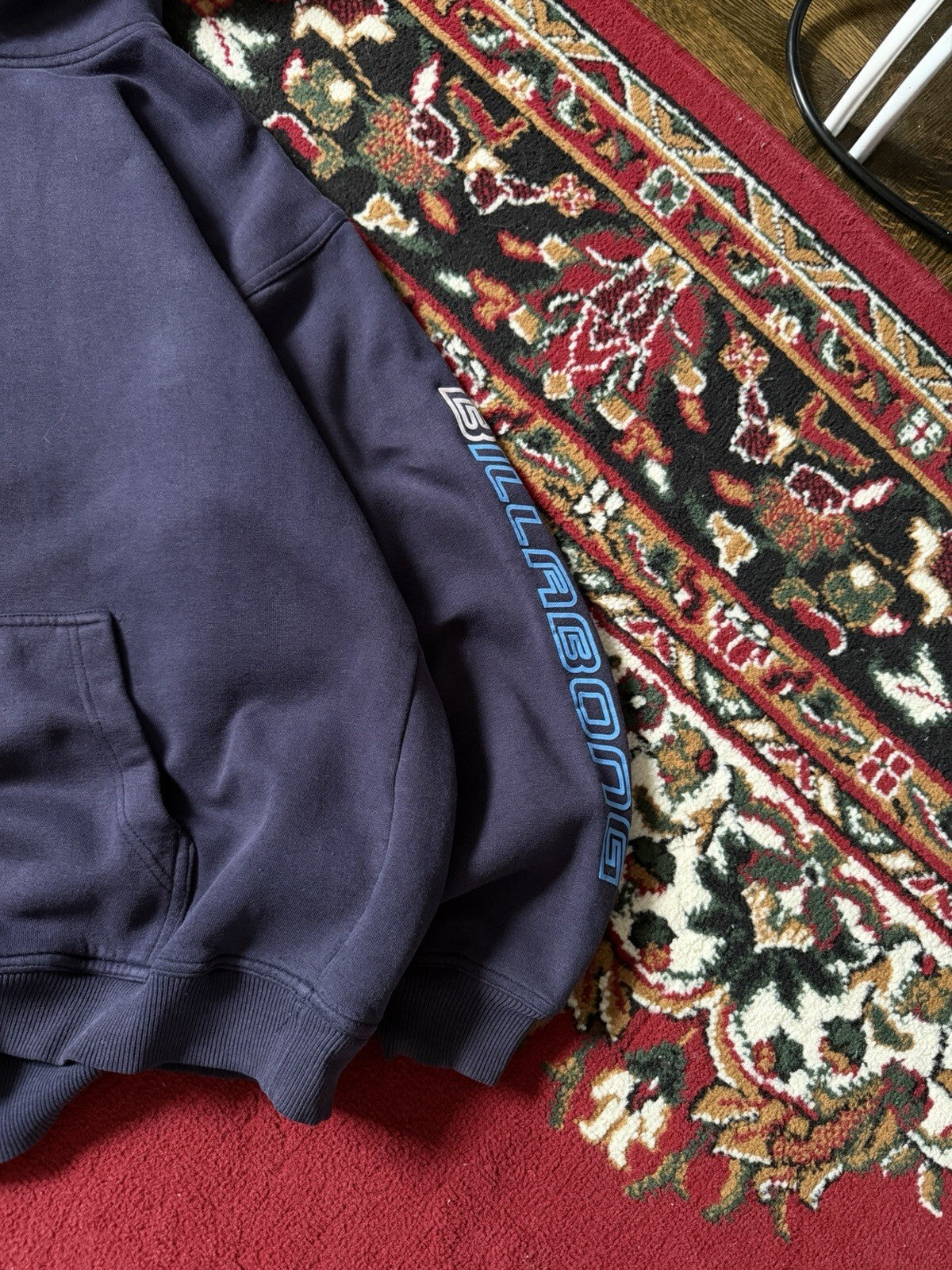 Vintage  Billabong Grail Center Log Hoodie Surf Grunge Faded Skate Rave Y2K 90s