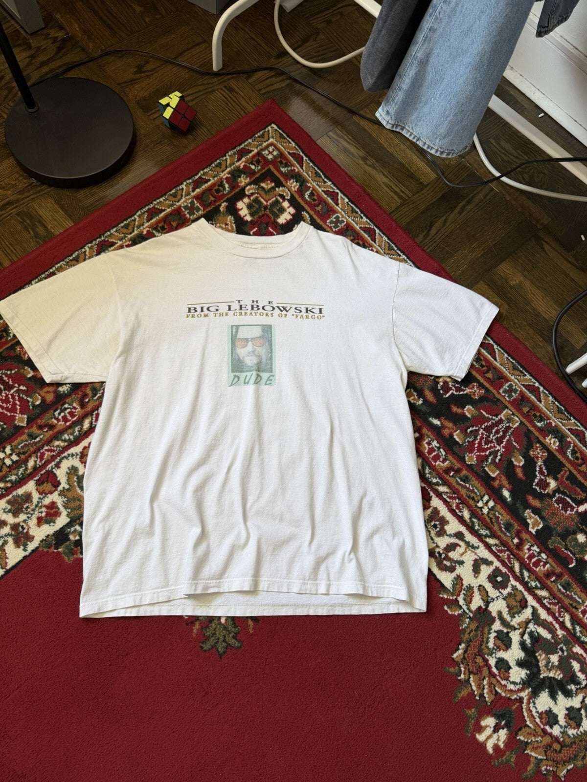 THE BIG LEBOWSKI Dude (1998) Vintage Promo T-Shirt Extremely Rare XL 90s