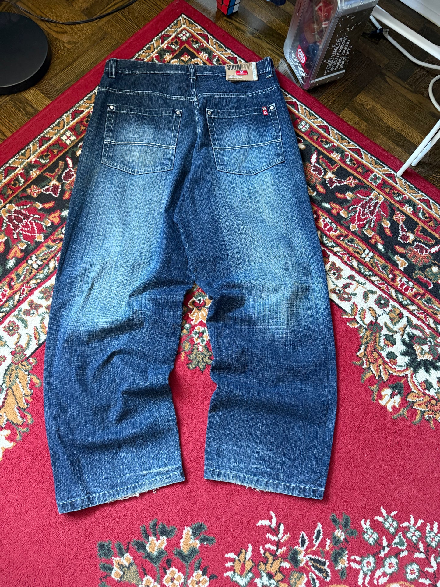 Y2K South Pole Washed Baggy Jeans