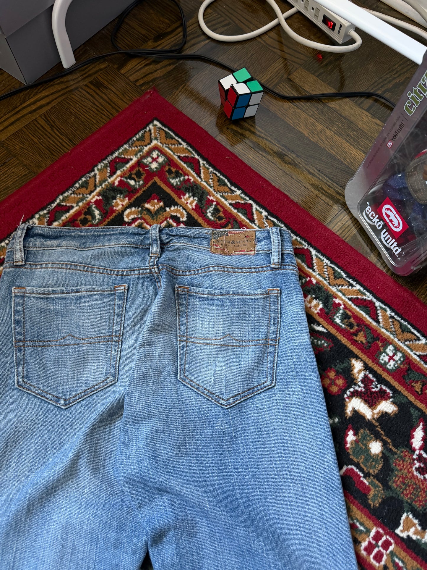 Ralph Lauren Denim & Supply Distressed Flare Jeans Womens