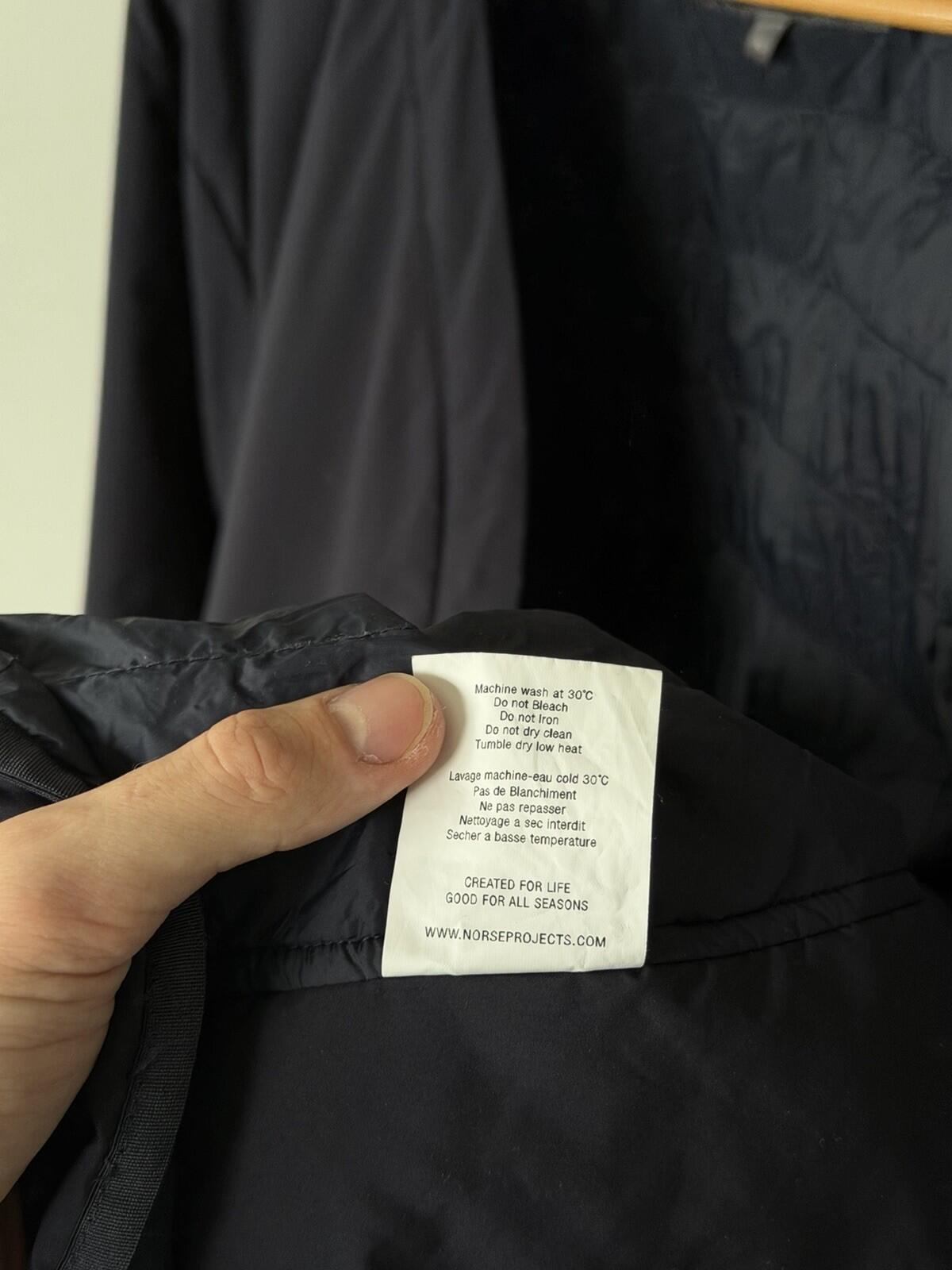 Norse Projects Otto Light WR Nylon Midlayer Collarless Navy Blue Jacket XL