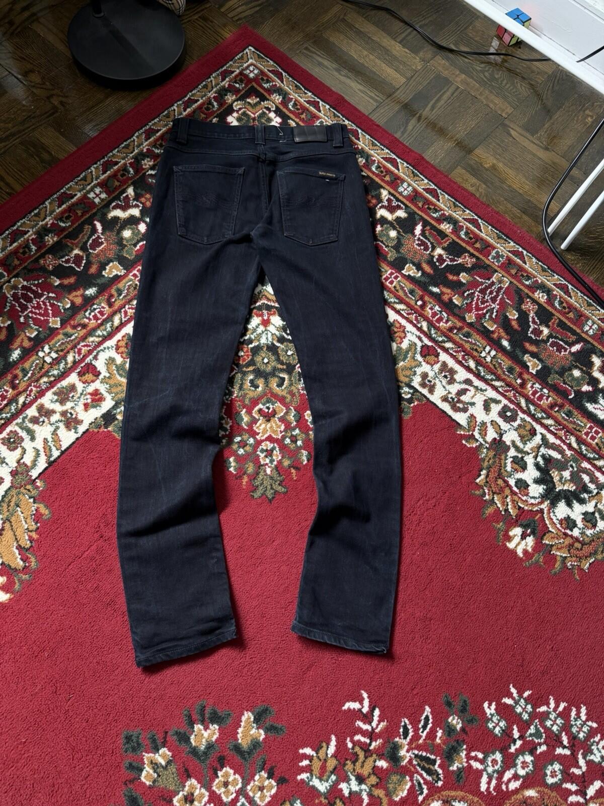 Nudie Grim Tim Organic Black Ring Classic Jeans Size M W31 / L30