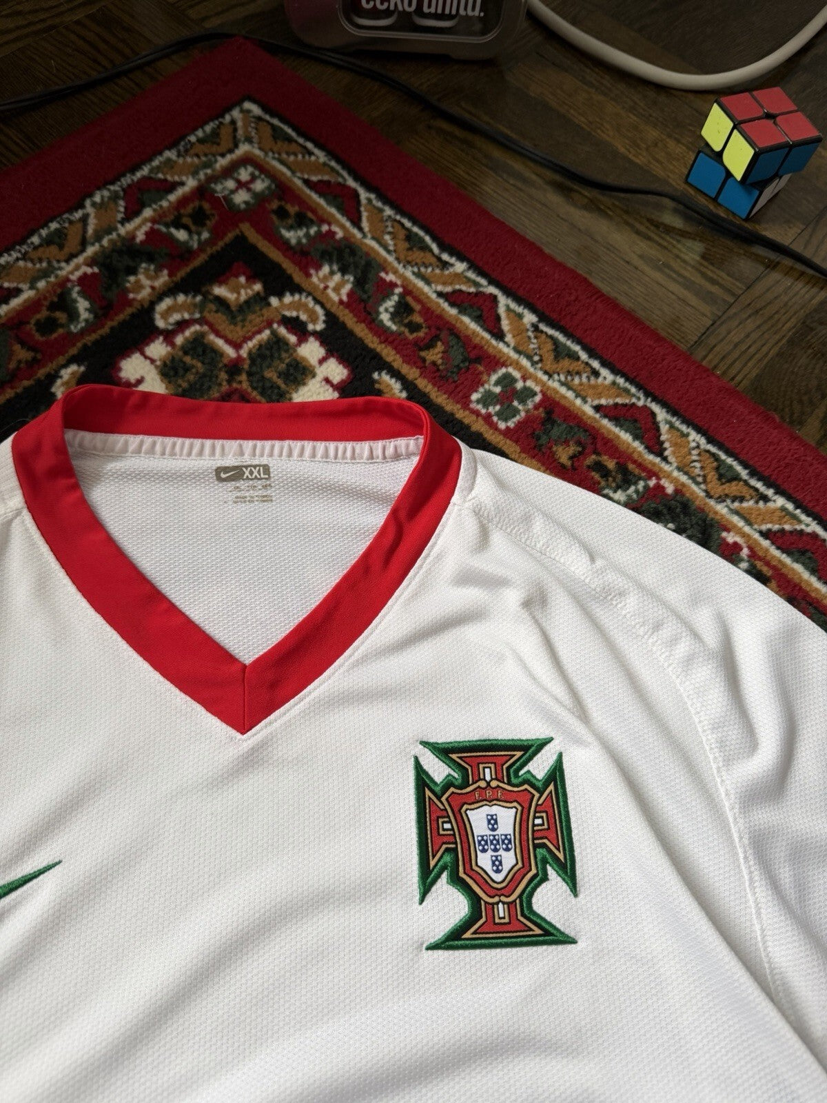 Vintage Portugal Jersey 2008 - 2010 Away Football Shirt Nike 259181-105 Mens XXL